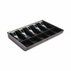 Controltek Cash Drawer Replacement Tray, Coin/Cash, 10 Compartments, 16 x 11.25 x 2.25, Black 500129